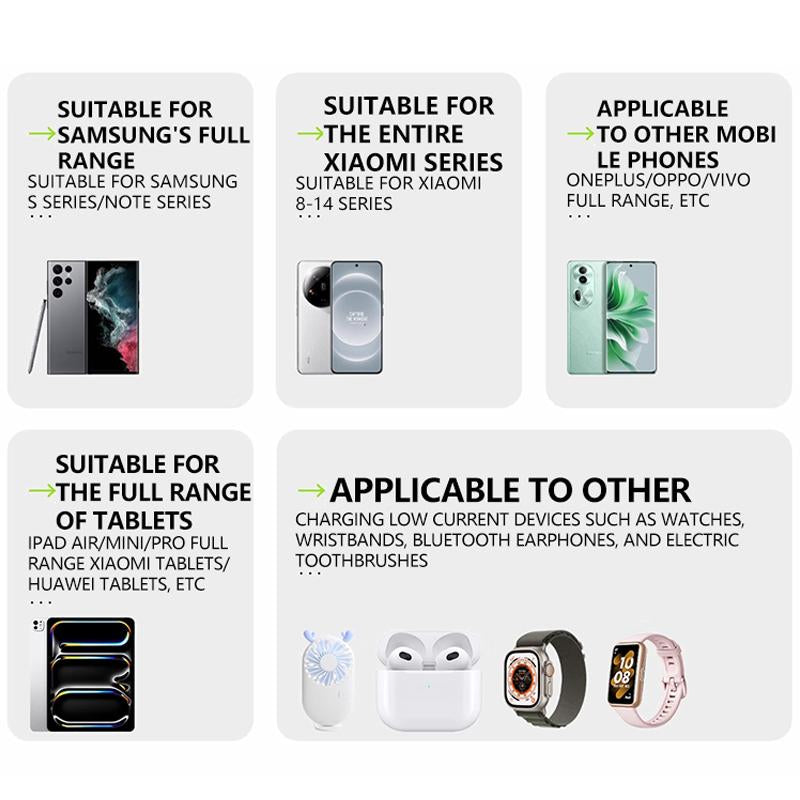 TOBRBE 3 in 1 Gan Charger, Retractable 80W MAX Fast Charger Block with Type-C Cable & 2 USB Ports, Portable Adapter Iphone Smartphone Electronic, Yellow, Cellphone, Folding Charging