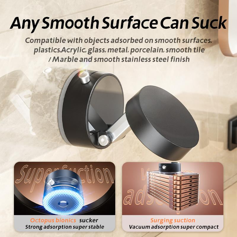 Magnetic Car Phone Holder - 360° Foldable Car Phone Mount with Suction Cup, Portable Design for Iphone & Android Phones, Ideal for Office and Home Use